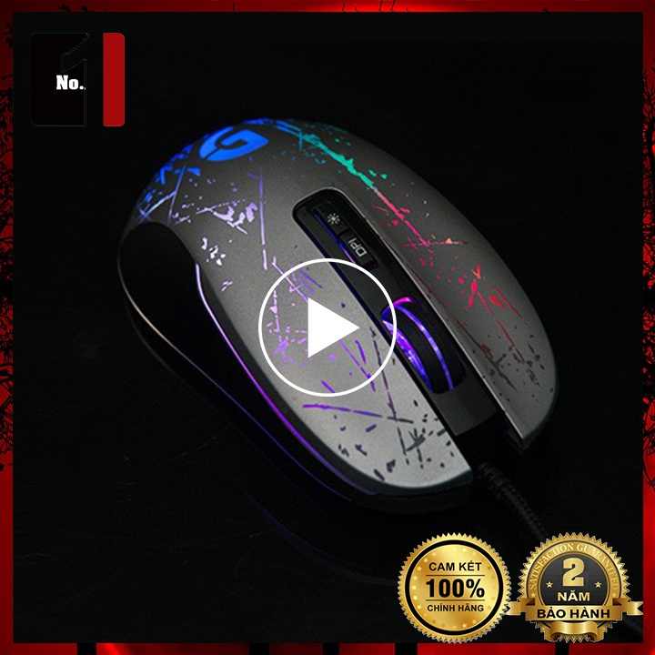 Chuột Gaming Máy Vi Tính Fuhlen F200 Led RGB Chuột Dây Game Thủ Chuyên Game Laptop Pc