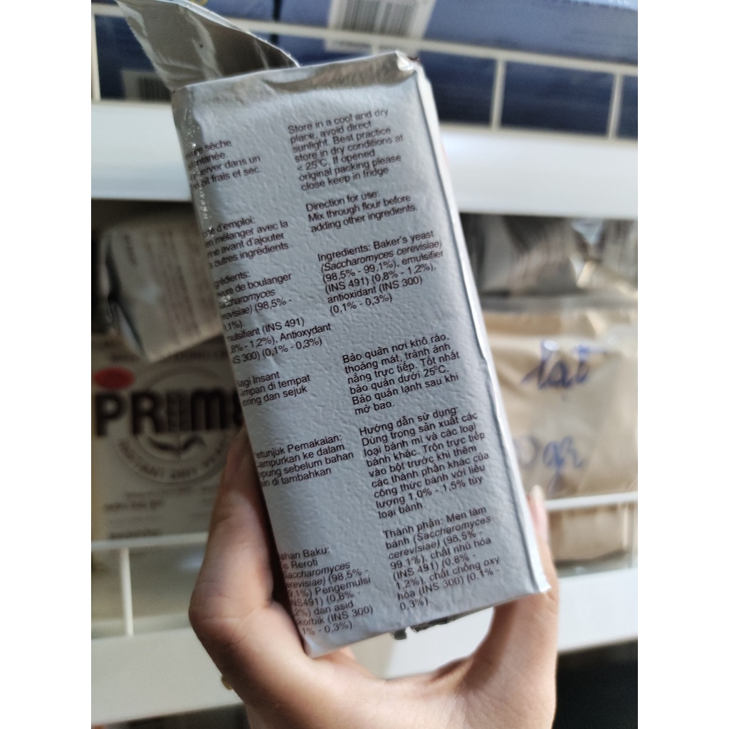 Men khô ngọt, men khô lạt PRIME làm bánh mì