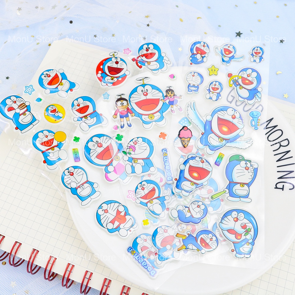 MỘT tấm sticker 3D chống nước nhiều hình DORAEMON DOREMON dễ thương cute MON0021 TooYoo