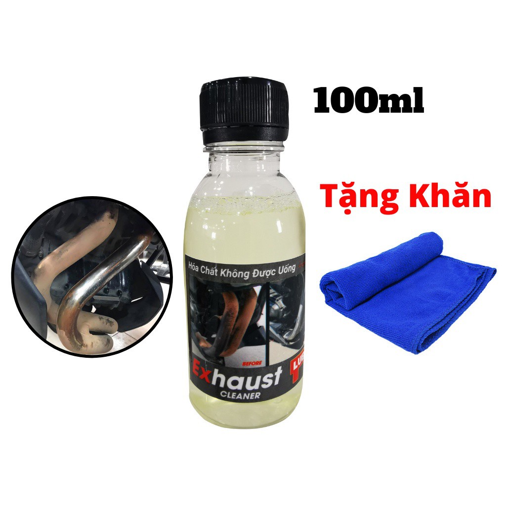 Dung Dịch Vệ Sinh Cổ Pô Siêu Sạch Lube71 EXHAUST CLEANER 100ml Tặng Khăn