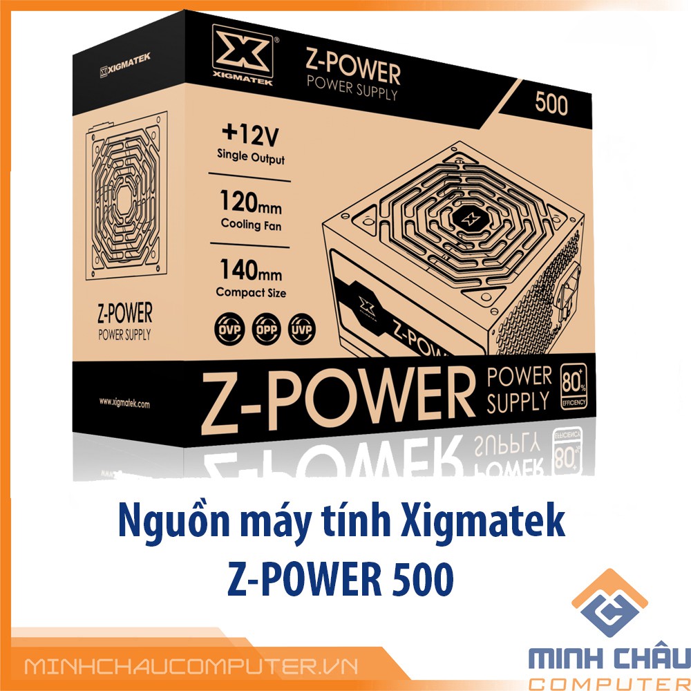 Nguồn máy tính Xigmatek Z-POWER 500 EN45938 - 400W hiệu suất 80 plus white