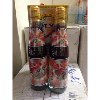 Nước mắm Phú Quốc Phụng Hưng hộp 2 chai 500ml, 45 độ đạm