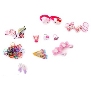 Hộp phụ kiện tóc Hello Kitty 28 món cho bé yêu