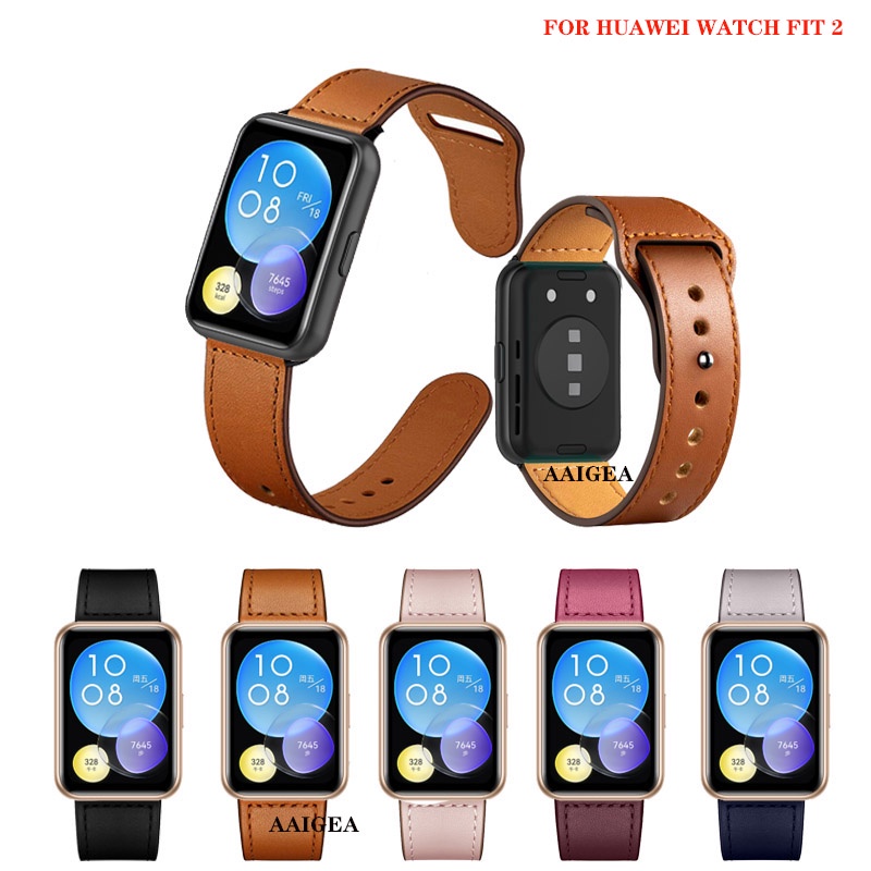 Dây Đeo Bằng Da Thật Cho Đồng Hồ Thông Minh Huawei Watch fit 2 new / fit2