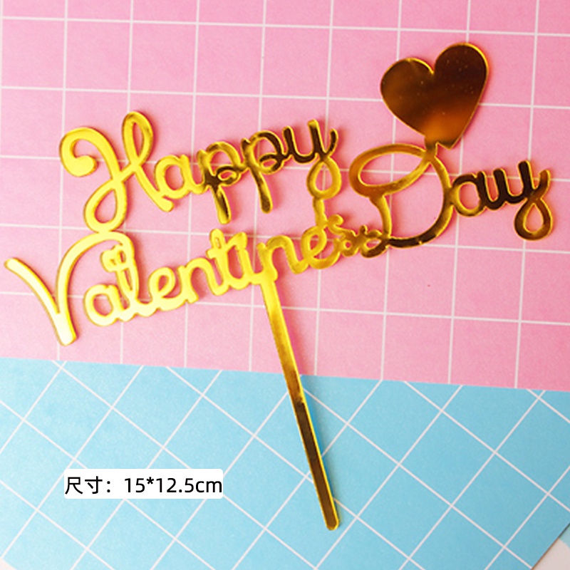 Topper Trang Trí Bánh Kem Chữ Happy Birthday My Love