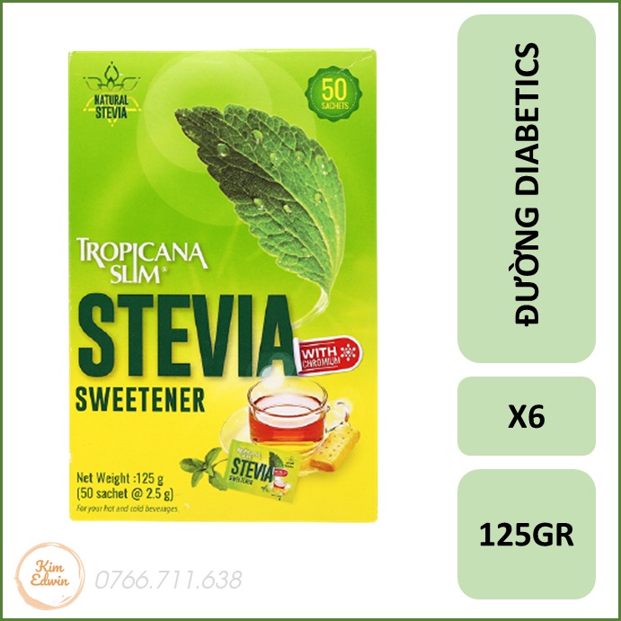 [Combo-6] Đường Ăn Kiêng TropicanaSlim Stevia (125g)