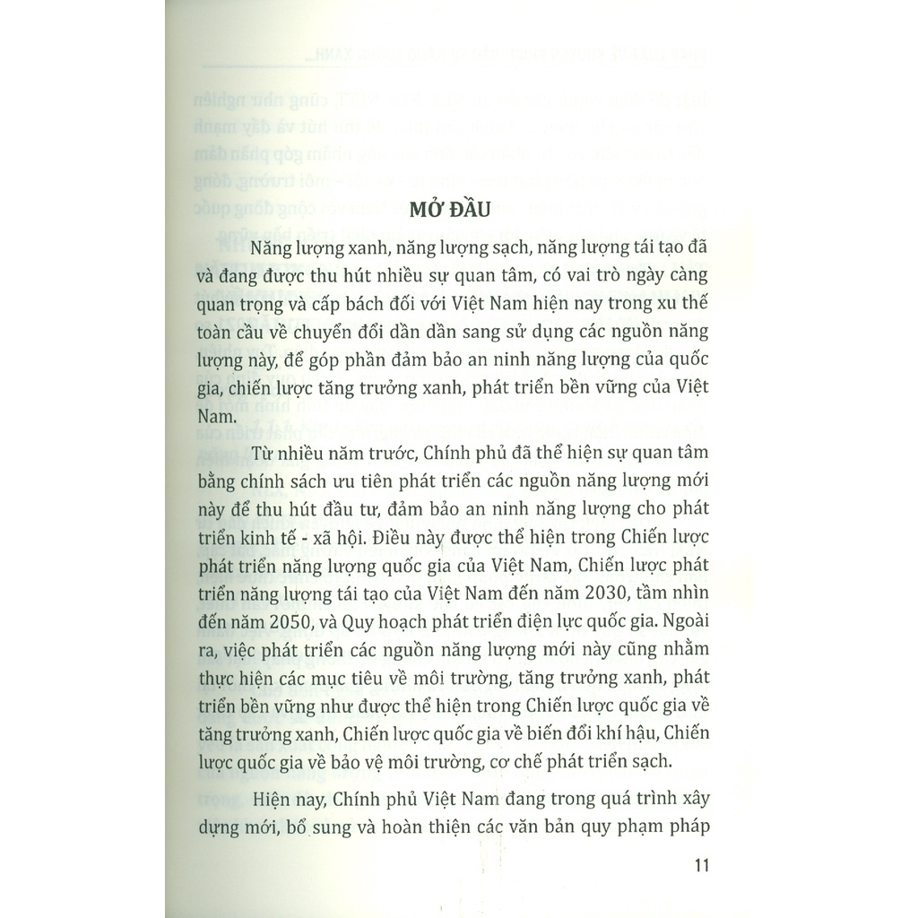 Sách - Pháp Luật Về Khuyến Khích Đầu Tư Năng Lượng Xanh, Năng Lượng Sạch, Năng Lượng Tái Tạo Ở Việt Nam