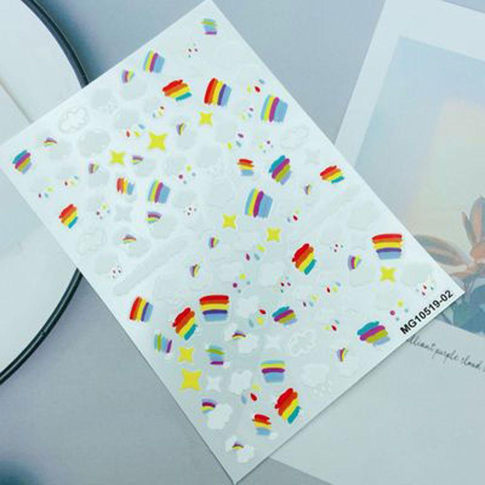 OCEANMAP Sticker 3D Dán Móng Nghệ Thuật