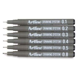 Bút vẽ kĩ thuật Artline Drawing System EK-232 kích thước 0.05mm - 0.8mm