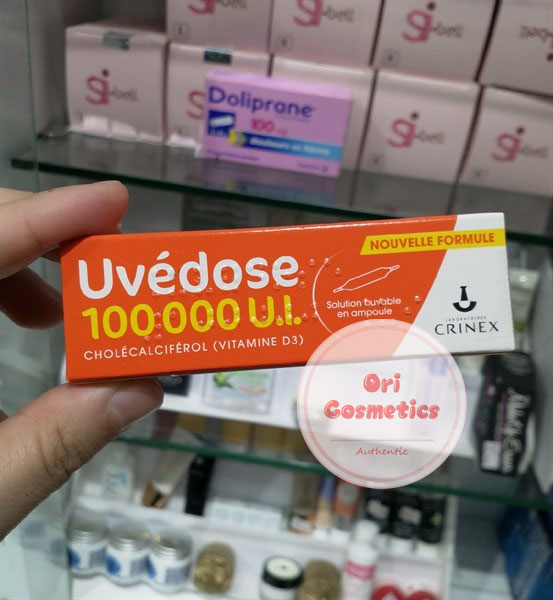 [Rẻ vô địch] Vitamin D3 Pháp Uvedose 100.000 UI liều cao - 1 liều cho 3 tháng, bổ sung vitamin D, tăng hấp thụ canxi