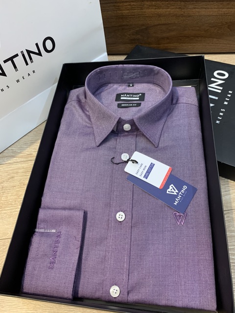 [Mã FASHIONMALLT4 giảm 15% tối đa 30K đơn 150k] Áo Sơ Mi Nam Thiết Kế Regular Fit MANTINO - SM202 | BigBuy360 - bigbuy360.vn