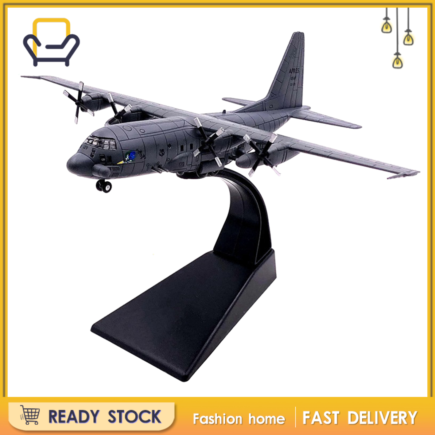 AIRCRAFT MODEL 1 Mô Hình Máy Bay Chiến Đấu 1995 Ac-130 Tỉ Lệ 1 / 200