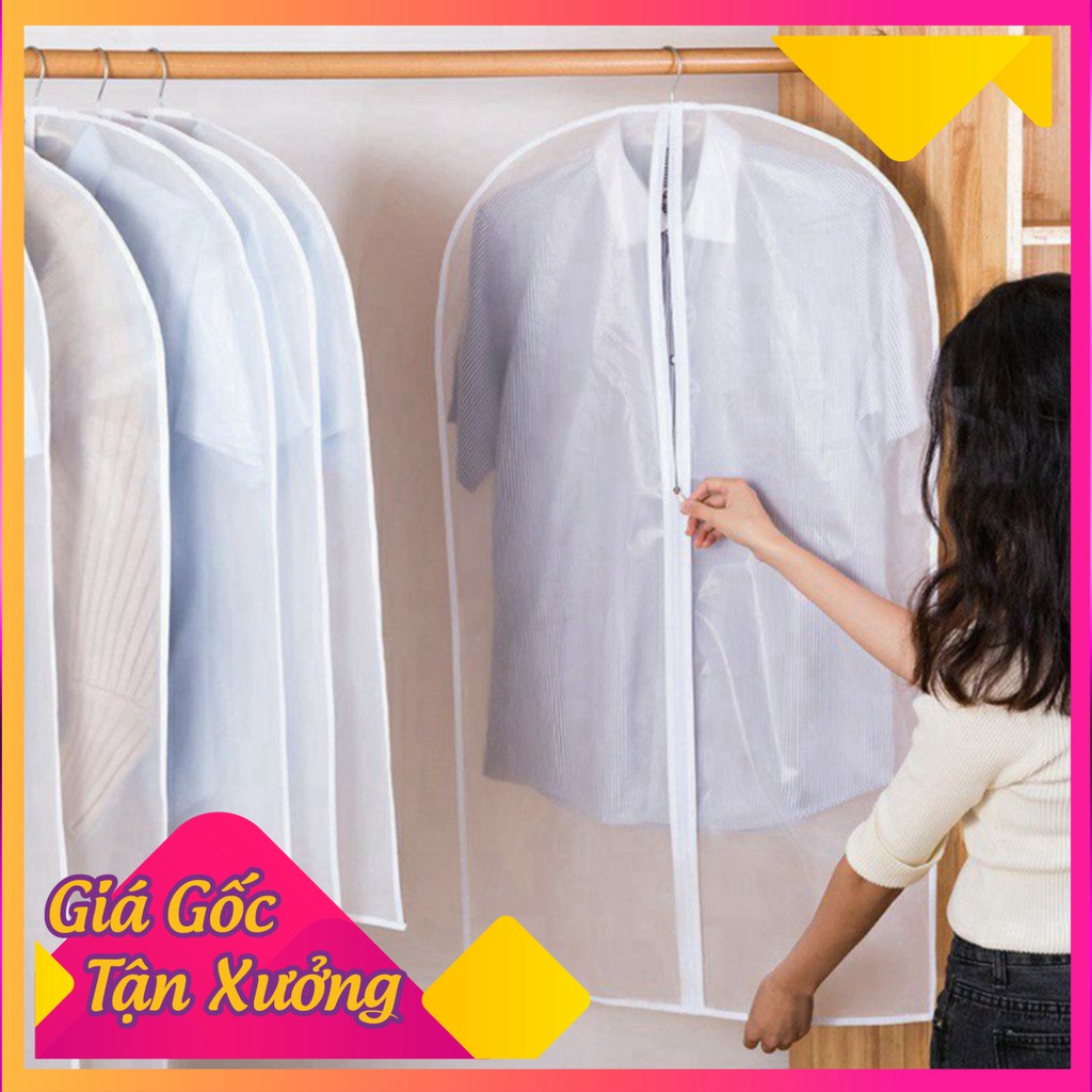 /HOT> FREE SHIP Túi bọc quần áo treo tủ chống bụi , túi bọc trùm quần áo loại dày, có khóa, chống thấm _TB giá tốt chỉ c