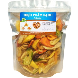 500g Trái cây sấy khô thập cẩm loại 1 nguyên miếng cao cấp TPS