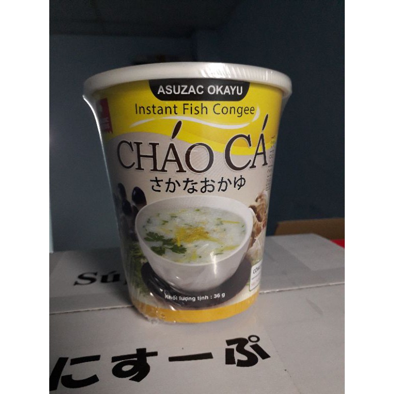 Cháo cá asuzac ly 36g/ cháo sấy/ cháo ly dinh dưỡng