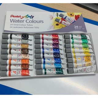 Màu nước pentel dạng tuýp bộ 24 màu wfrs-24