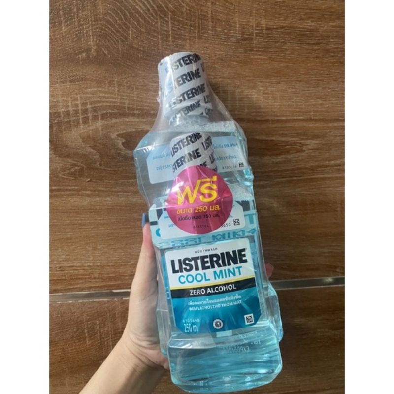 Nước Súc Miệng Listerine 750ML Tặng 250ML