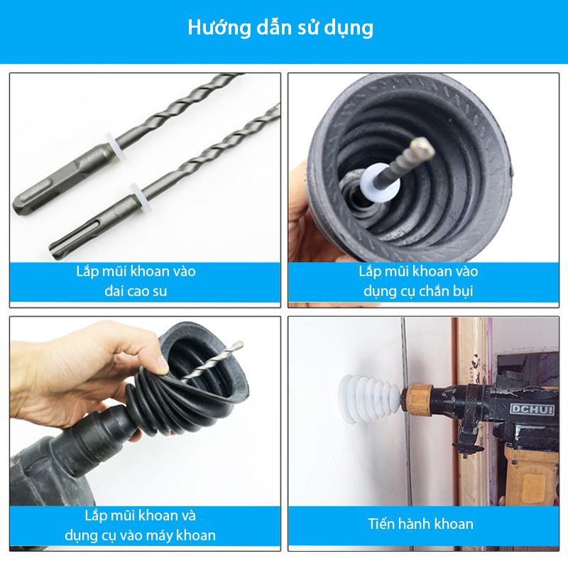 Bộ 2 Dụng cụ chắn bụi máy khoan Cover D