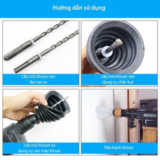 Bộ 5 Dụng cụ chắn bụi máy khoan - Tiện dụng cho anh em đi thi công