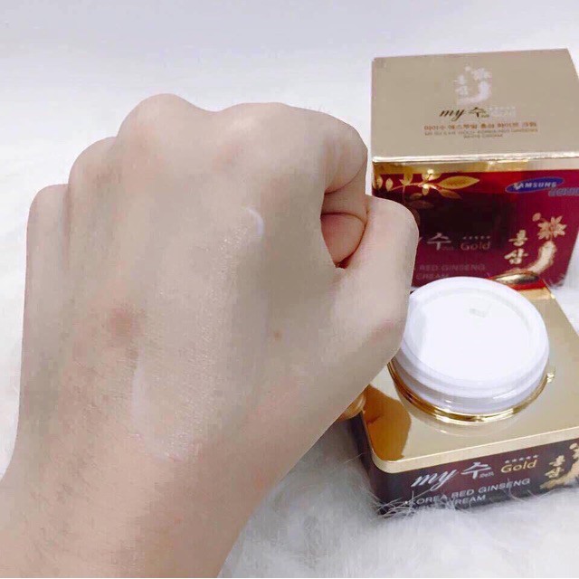 Kem dưỡng da 💖Freeship💖 Giảm 10k Khi Nhập[mypham] Kem sâm Hàn Quốc My Gold Korea Red Ginseng White Cream