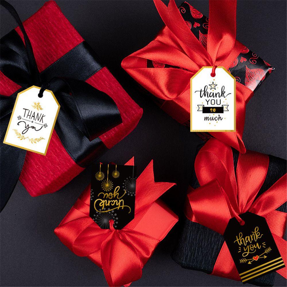 CONOPERY Nhãn Giấy Kraft In Chữ Thank You Dùng Trang Trí Tiệc Cưới DIY