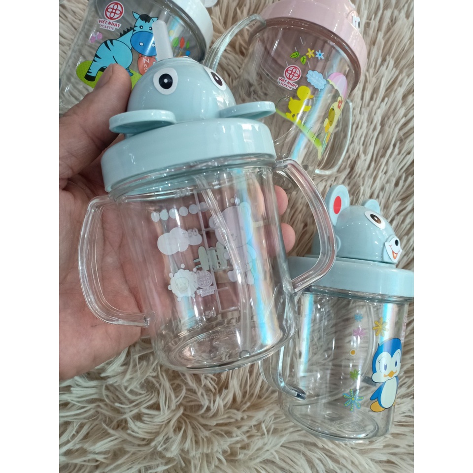 Bình hút tập uống nước cho bé Hình Gấu Mã 0011 Nhựa Cao Cấp Bền Đẹp