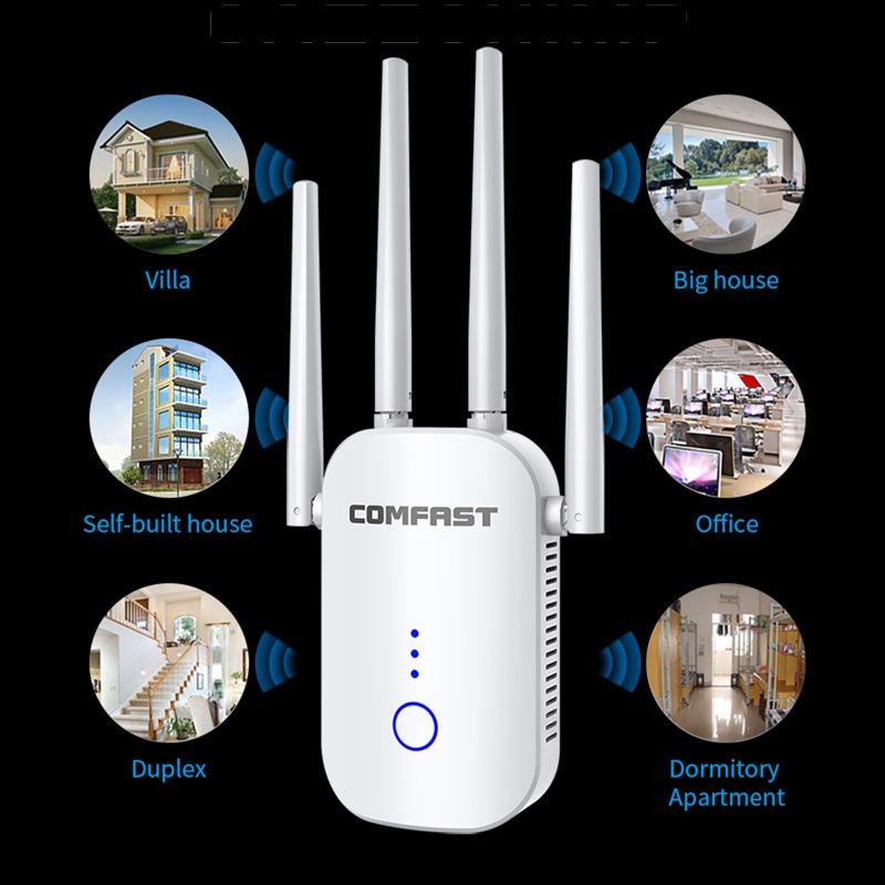 Thiết Bị Khuếch Đại Tín Hiệu Wifi Băng Tần Kép 2.4g / 5g 1200mbps | BigBuy360 - bigbuy360.vn