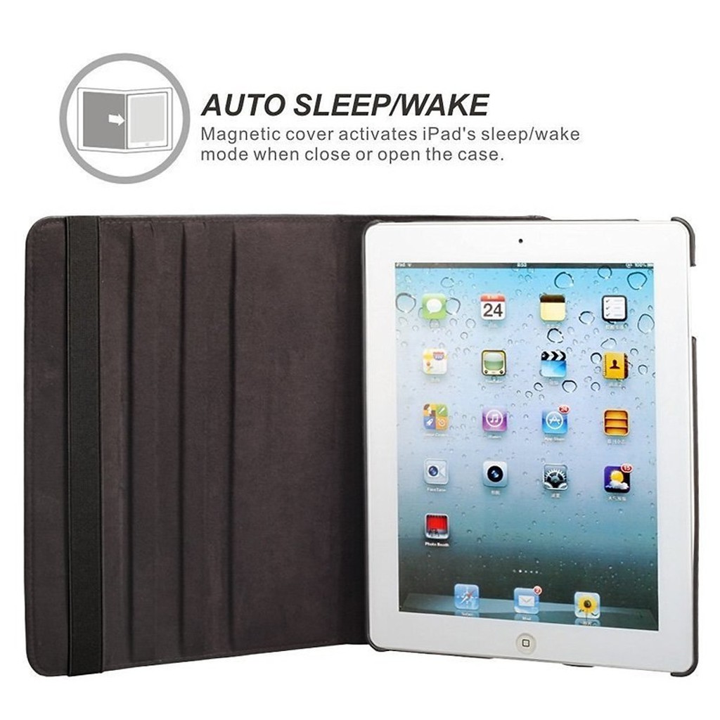 Bao da ipad mini 1 / mini 2 / mini 3 hiệu HOTCASE xoay 360 độ cho chống sốc bảo vệ máy, mặt da mịn - Chính hãng | BigBuy360 - bigbuy360.vn