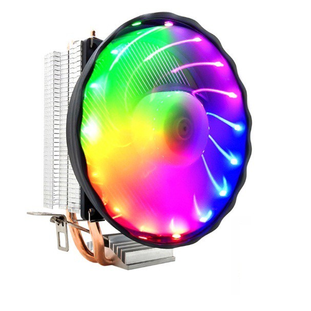 Fan tản nhiệt CPU đa năng CT-2U LED 7 MÀU .