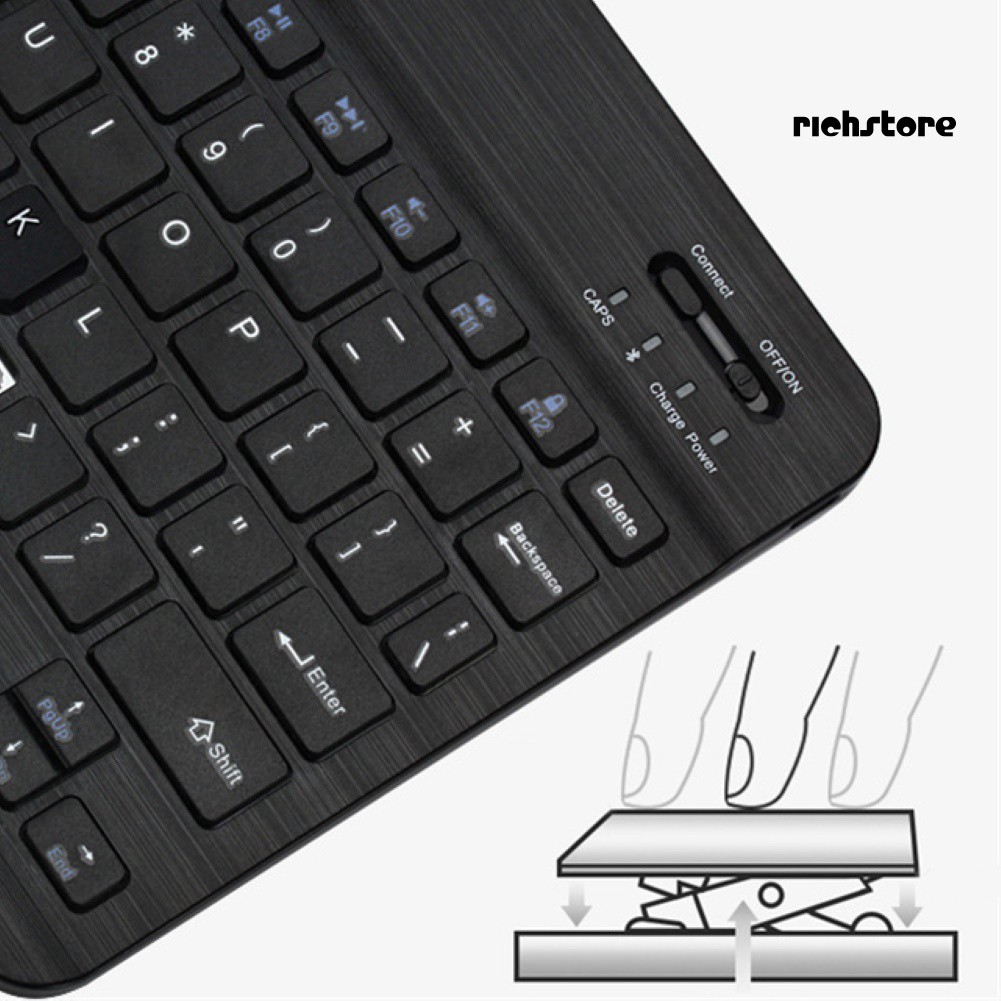 Bàn Phím Bluetooth Không Dây 7 / 10inch Cho Điện Thoại / Máy Tính Bảng / Laptop