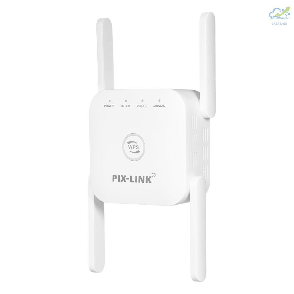 Mới Bộ Khuếch Đại Tín Hiệu Wifi 2.4g (Up Sang 300mbps) & 5g (Up Đến 867mbps) / 4 Ăng Ten Eu