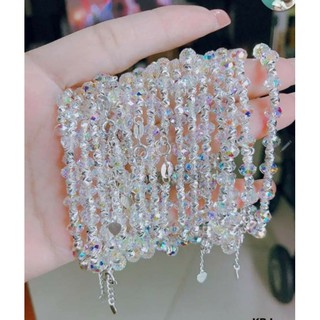 Lắc Tay Pha Lê Bạc Cao Cấp