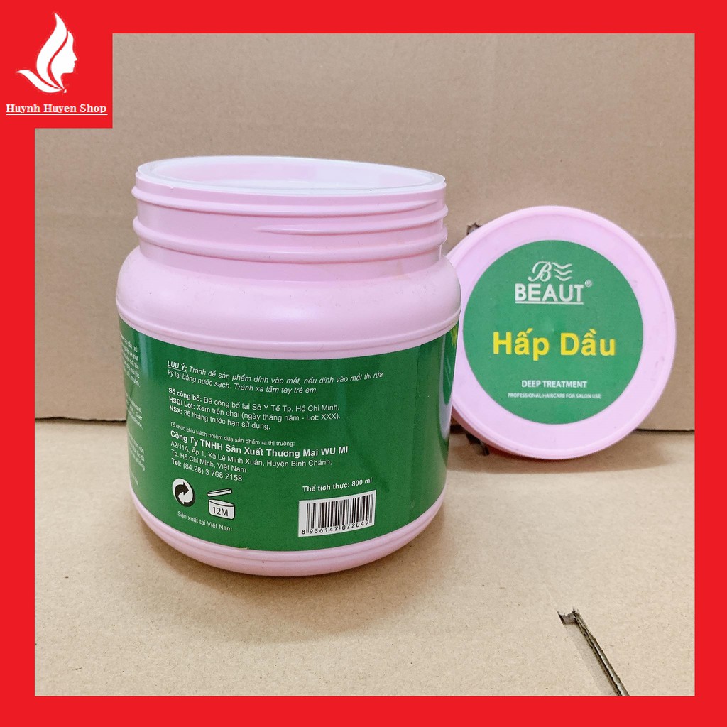 [chính hãng] kem hấp dầu beaut top cao cấp hương matcha Nhật hộp lớn 900g