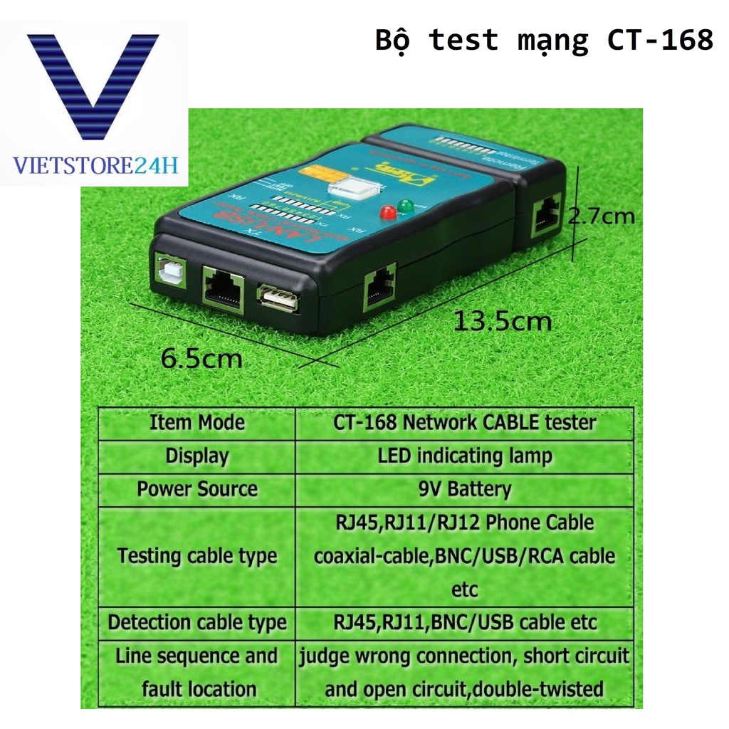 Bộ test mạng CT-168