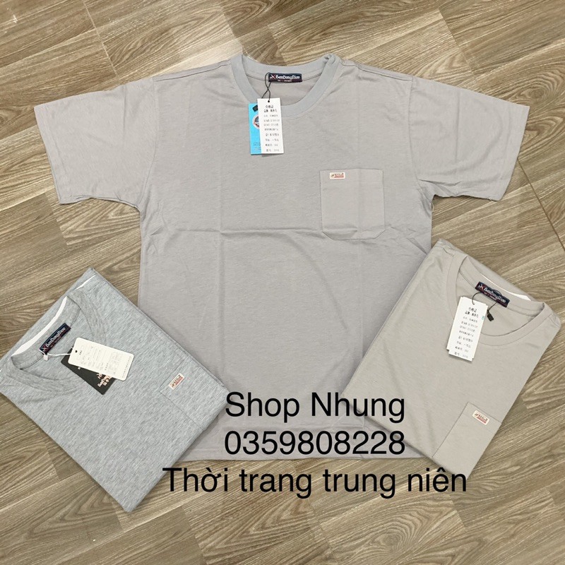 Áo phông áo thun cộc tay nam trung niên trung tuổi mã 090