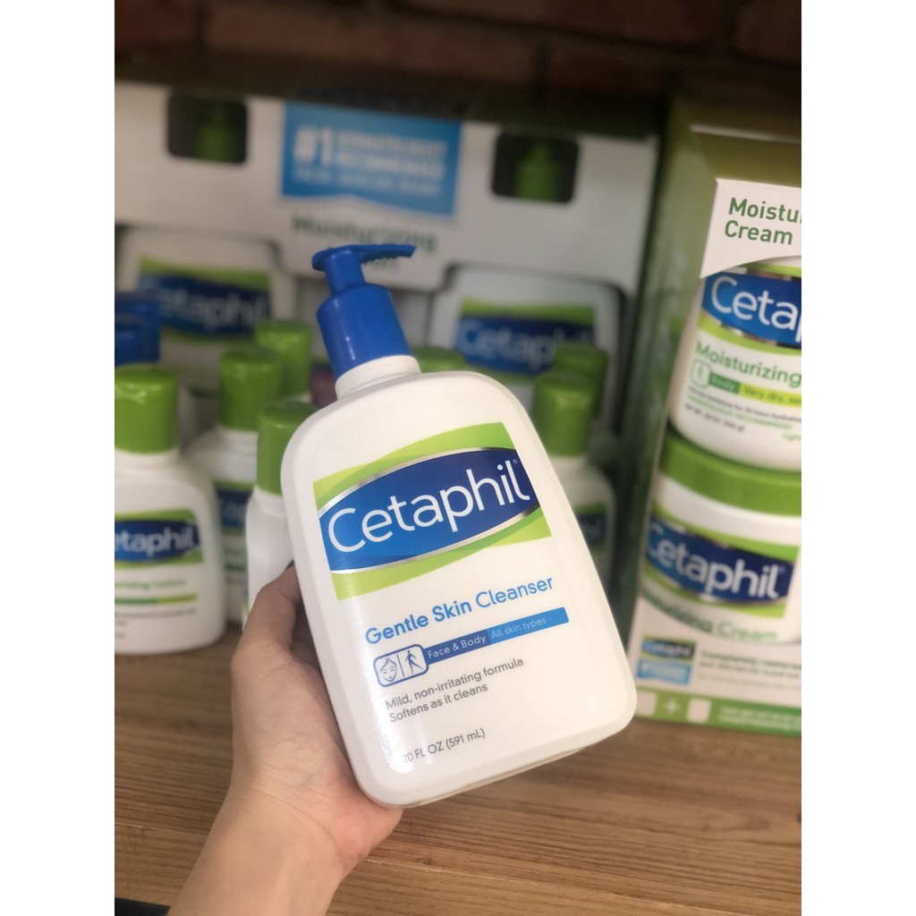 Sữa rửa mặt Cetaphil Genlte Skin Cleaner dịu nhẹ cho da nhạy cảm 591ml