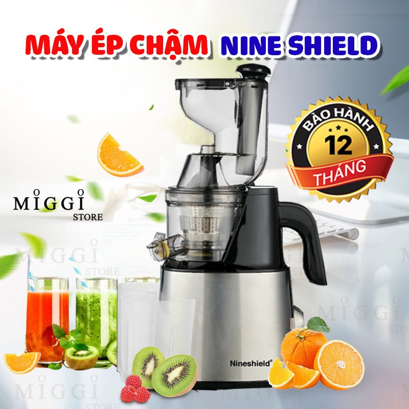 Máy ép chậm Nineshield F10B - Máy ép hoa quả tốc độ chậm - Bản nâng cấp - Bảo hành toàn quốc