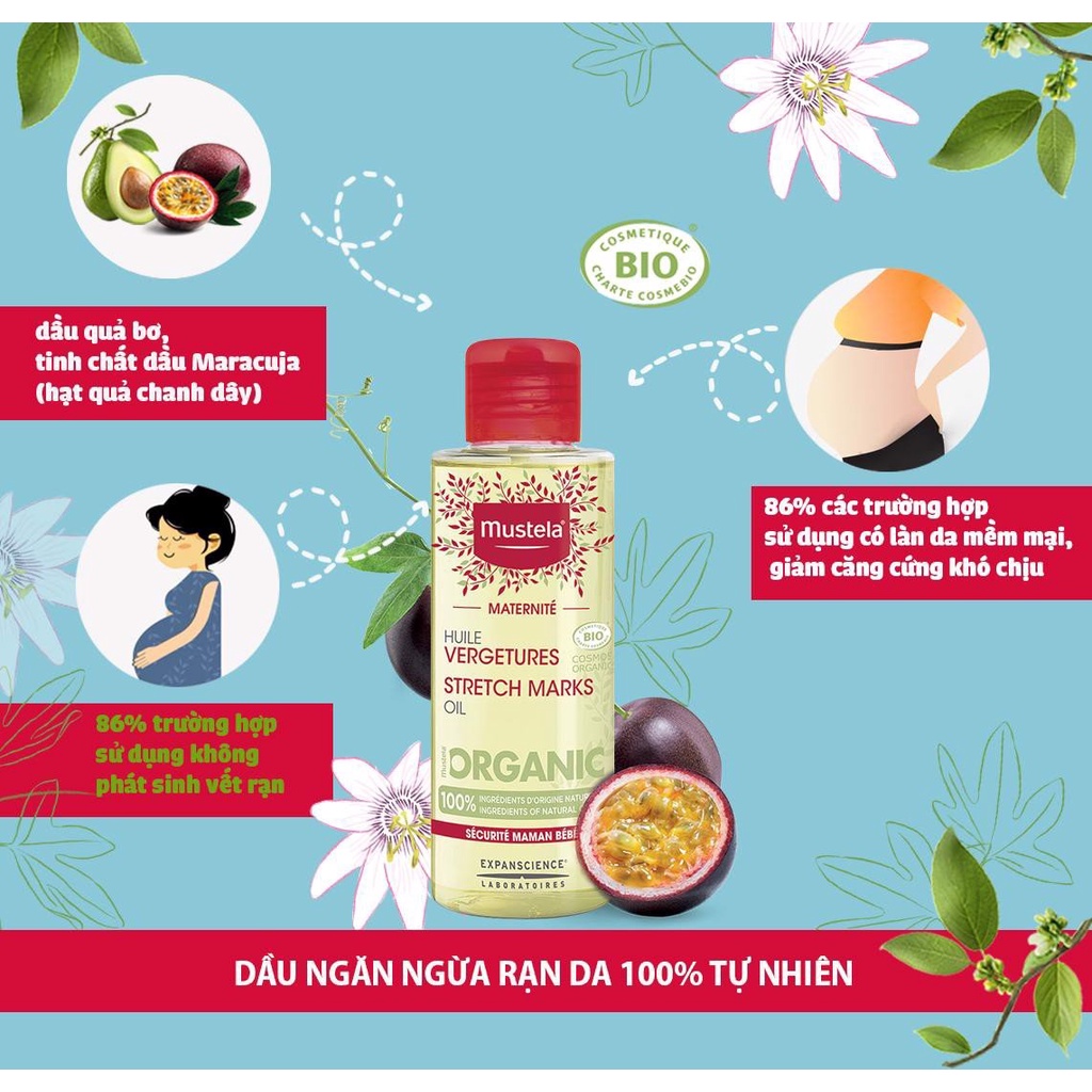 Dầu Giảm Rạn Da Mustela Stretch Marks Oil 105ml