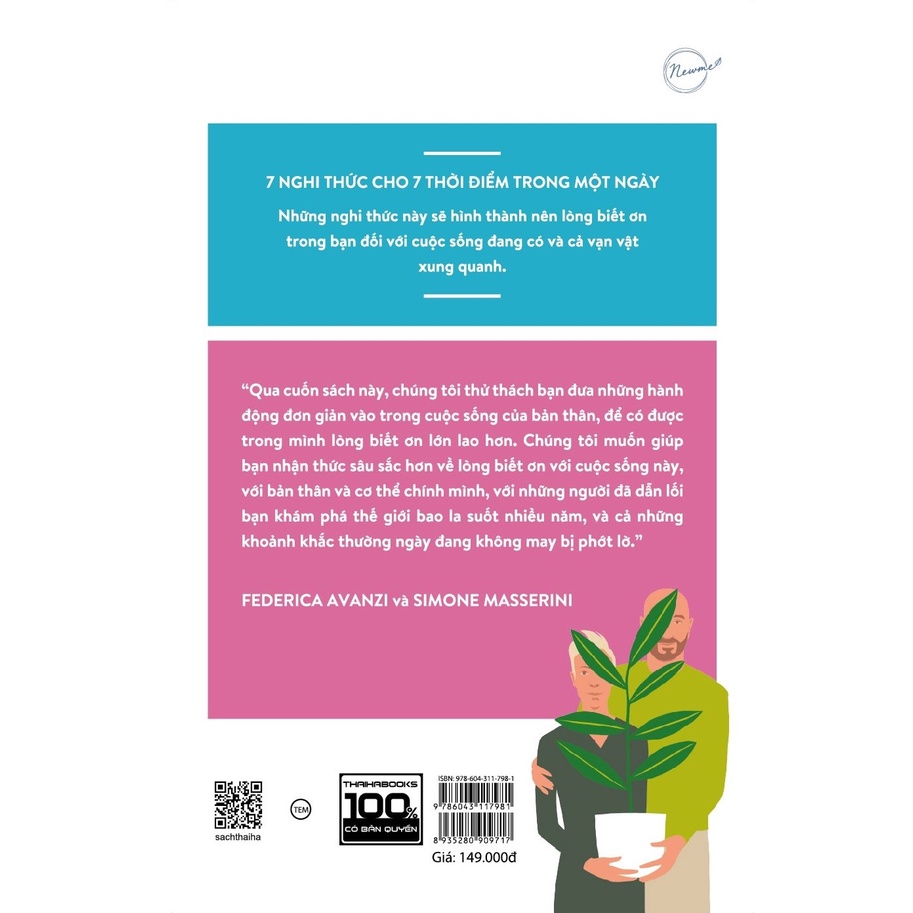 Sách Thái Hà - Ngày Trôi Nhưng Không Thôi Trân Trọng ( 7 Nghi Thức Thực Hành Lòng Biết Ơn )