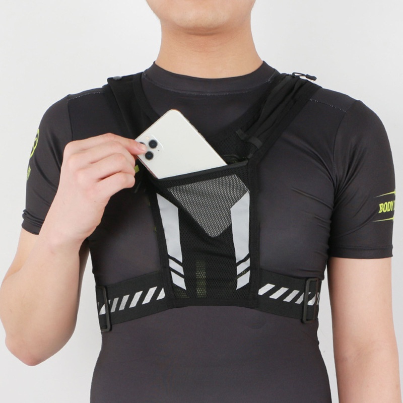 Áo Vest Phản Quang Kèm Giá Đỡ Điện Thoại An Toàn Cho Bé