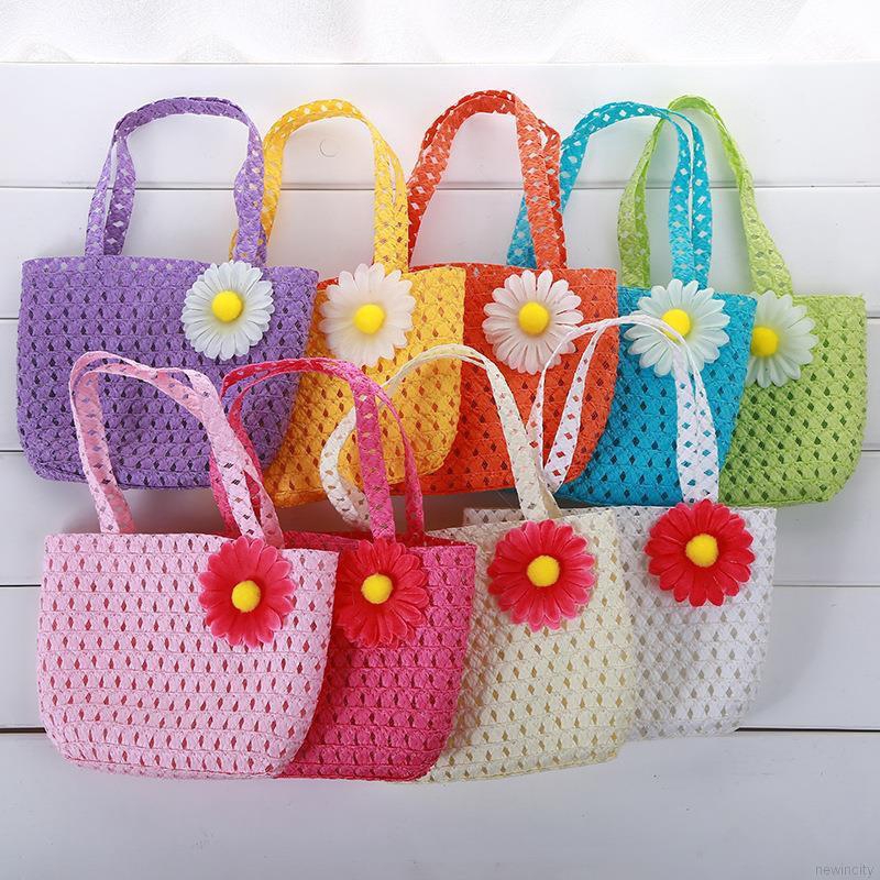 Nón cói vành nhỏ kèm túi phong cách Hàn Quốc xinh xắn dành cho bé gái