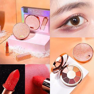 SET MAKEUP 2 MÓN PHẤN MẮT & SON XIXI BEAUTY STARY SKY