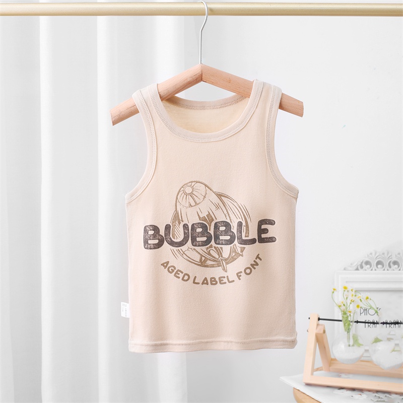 Áo Ba Lỗ Cotton Thời Trang Mùa Hè Dành Cho Bé Trai 100-160cm