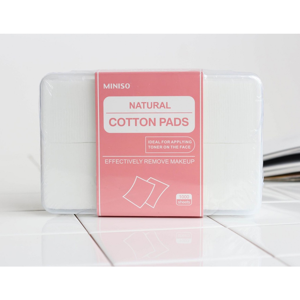 Bông Tẩy Trang Miniso Natural Cotton Pads 1000 Miếng