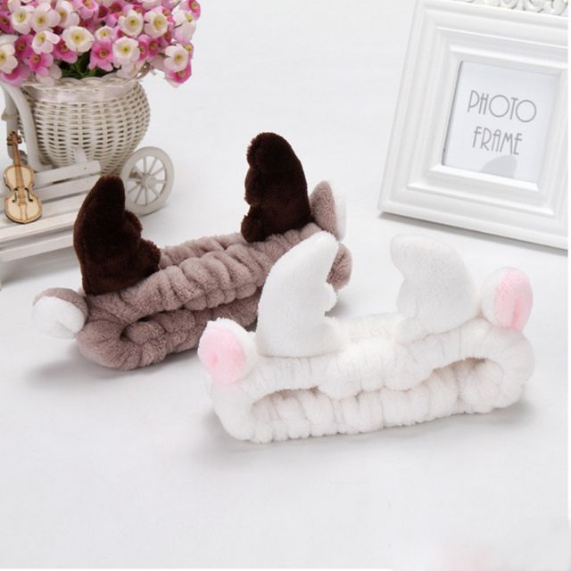 Băng đô rửa mặt sừng hưou dễ thương