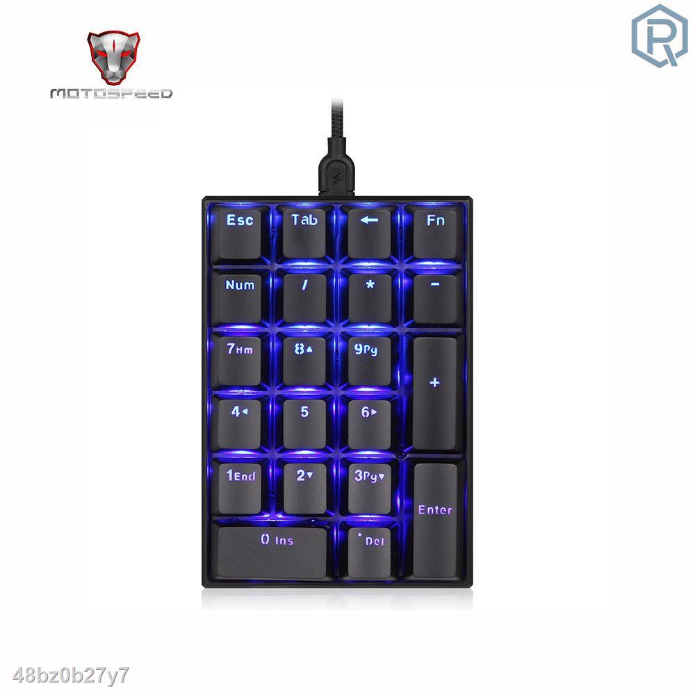 mới Bàn Phím Số Cơ Motospeed K23 Có 21 Phím Có Dây Tiện Dụng