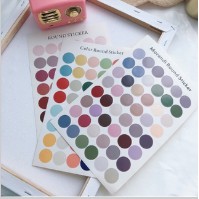 W&G Hình dán chấm tròn Morandi xinh xắn dễ thương