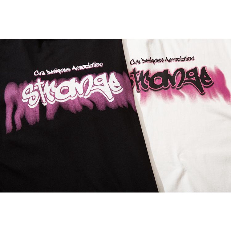 Áo phông tay ngắn dáng rộng phong cách đường phố Hip Hop kiểu Mỹ cho nam và nữ