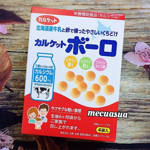 BÁNH SỮA CUNG CẤP CANXI CARUKETTO CHO BÉ TỪ 6M