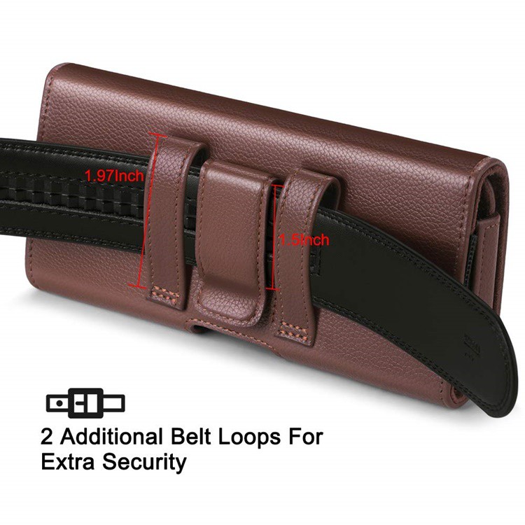 Bao Da Đeo Thắt Lưng Cho Điện Thoại Từ 4 inch Đến 6.5 inch Hiệu Nuoku